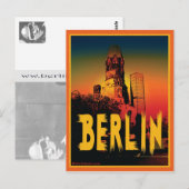 ベルリンのカイザー・ヴィルヘルム・ゲーデッチニッキルシュ ポストカード (正面/裏面)