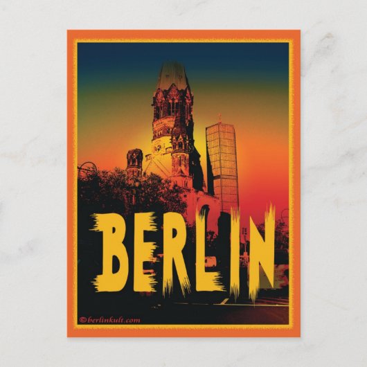 ベルリンのカイザー・ヴィルヘルム・ゲーデッチニッキルシュ ポストカード (正面)