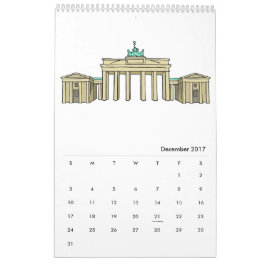 ベルリンのカレンダー2017年 カレンダー