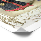 ベルリンのカーニバルのマジシャン， 1836 （色） ポスター (角)