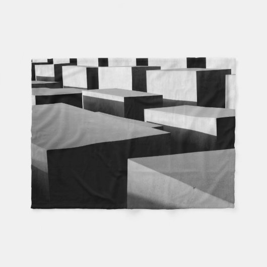 ベルリンのキューブ フリースブランケット (正面(横))