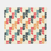 ベルリンのクリエイティブパターン。 フリースブランケット (正面(横))