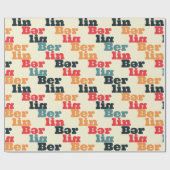 ベルリンのクリエイティブパターン。 ラッピングペーパー (フラット)