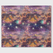 ベルリンのクリスマス&新年の水の色 ラッピングペーパー (フラット)