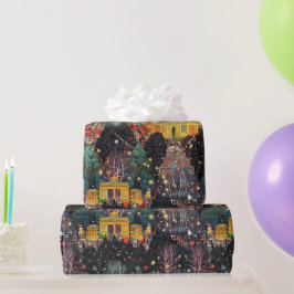 ベルリンのクリスマス&新年の水の色 ラッピングペーパー