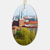 ベルリンのスカイライン(ドイツ) セラミックオーナメント (左)