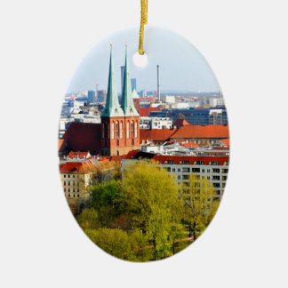 ベルリンのスカイライン(ドイツ) セラミックオーナメント