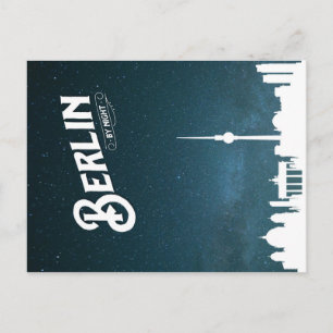 ベルリンのスカイラインby night, Berlin Germany – はがき