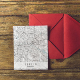 ベルリンのドイツ地図はがき ポストカード