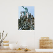 ベルリンのネプチューンファウンテン ポスター (キッチン)