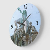 ベルリンのネプチューンファウンテン ラージ壁時計 (傾斜)