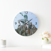 ベルリンのネプチューンファウンテン ラージ壁時計 (ホーム)