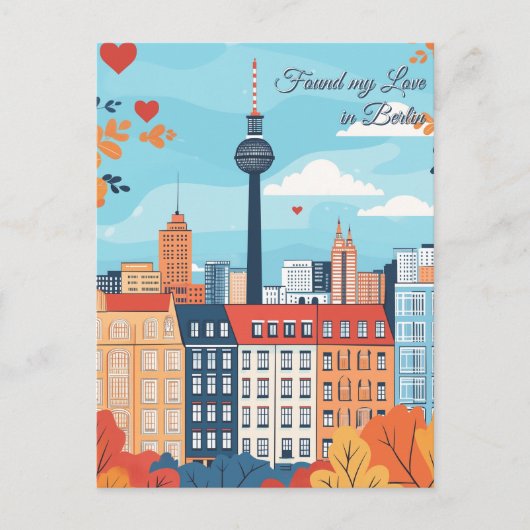 ベルリンのバレンタインデーに愛を見つけた ポストカード (正面)