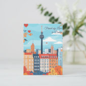 ベルリンのバレンタインデーに愛を見つけた ポストカード (スタンド正面)