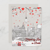 ベルリンのバレンタインデーに愛を見つけた ポストカード (正面/裏面)