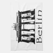 ベルリンのブランデンブルク門 キッチンタオル (縦)