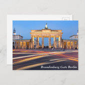 ベルリンのブランデンブルク門 ポストカード (正面/裏面)
