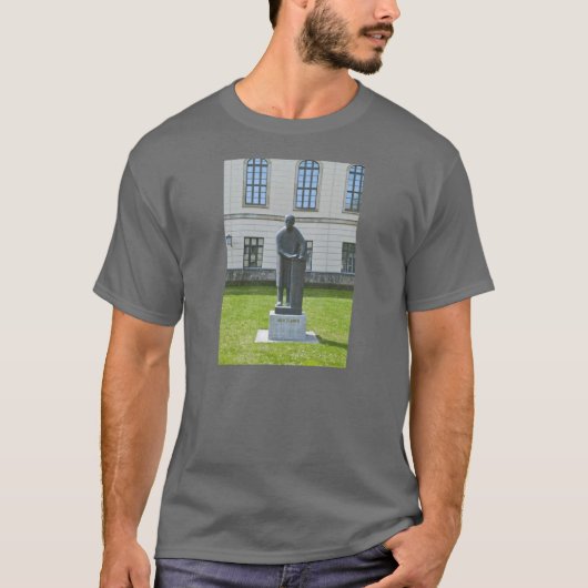 ベルリンのマックス・プランク像 Tシャツ (正面)