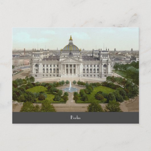 ベルリンのライクスタグ(1900年頃) ポストカード (正面)