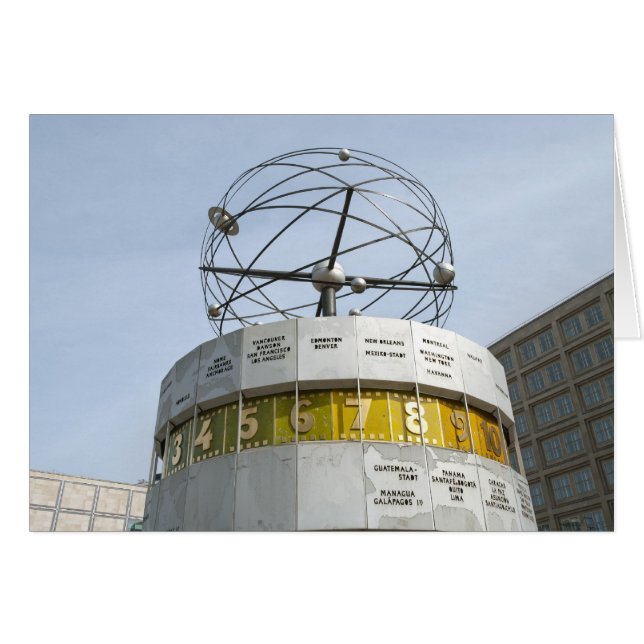 ベルリンのワールドタイムクロック (正面横)