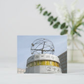 ベルリンのワールドタイムクロック ポストカード (スタンド正面)