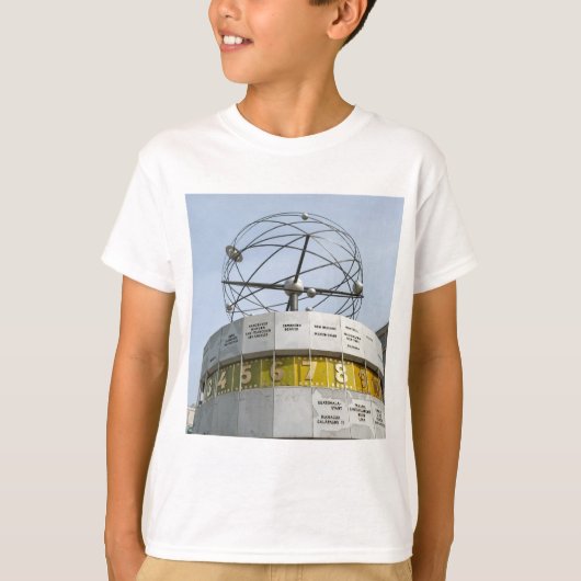 ベルリンのワールドタイム時計 Tシャツ (正面)