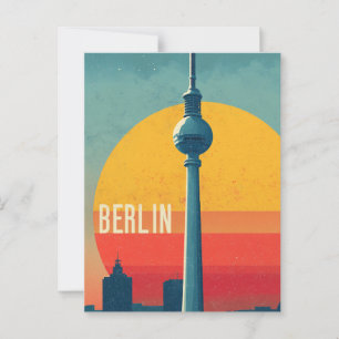 ベルリンのヴィンテージ旅行 ポストカード