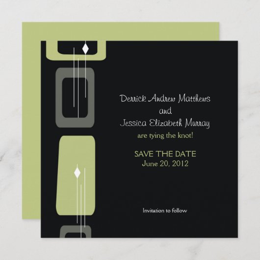 ベルリンの保存日付: ライム セーブザデート (正面/裏面)