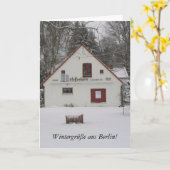 ベルリンの冬 カード (黄色い花)