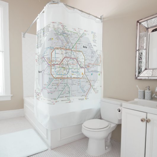 ベルリンの地下鉄 シャワーカーテン (インサイチュ)