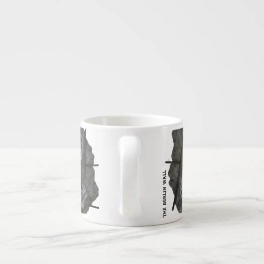 ベルリンの壁の落書きの大きいエスプレッソのマグ エスプレッソカップ (裏面)