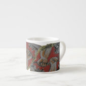 ベルリンの壁の落書きの大きいエスプレッソのマグ エスプレッソカップ (正面右)