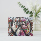 ベルリンの壁グラフィティ平和 ポストカード (スタンド正面)