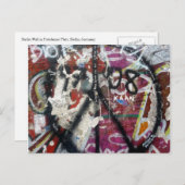 ベルリンの壁グラフィティ平和 ポストカード (正面/裏面)