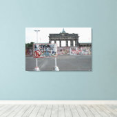 ベルリンの壁西ドイツ1989 キャンバスプリント (インサイチュ (ウッドフロア))