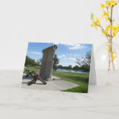 ベルリンの壁、サウスダコタ州ラピッドシティ -  カード (黄色い花)