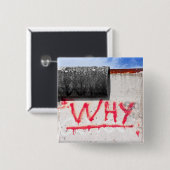 ベルリンの壁、落書き、なぜか。 缶バッジ (正面&裏面)