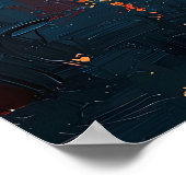 ベルリンの夜 – Brandenburger Gate Reflections ポスター (角)