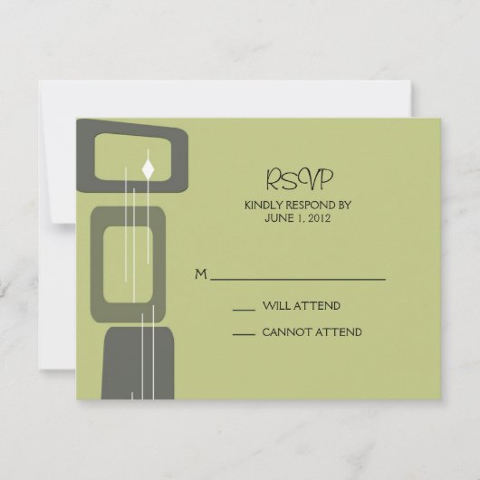 ベルリンの応答カード: ライム 出欠カード (正面)