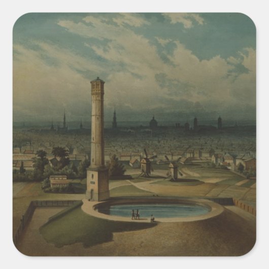 ベルリンの水工事, c.1860 スクエアシール (正面)