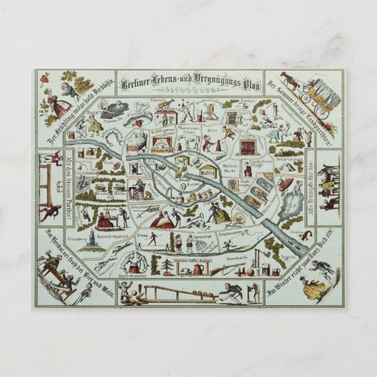 ベルリンの生活とアミューズメントプラン ポストカード (正面)