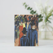 ベルリンの通りシーン – エルンストルートヴィッヒキルヒナー ポストカード (スタンド正面)