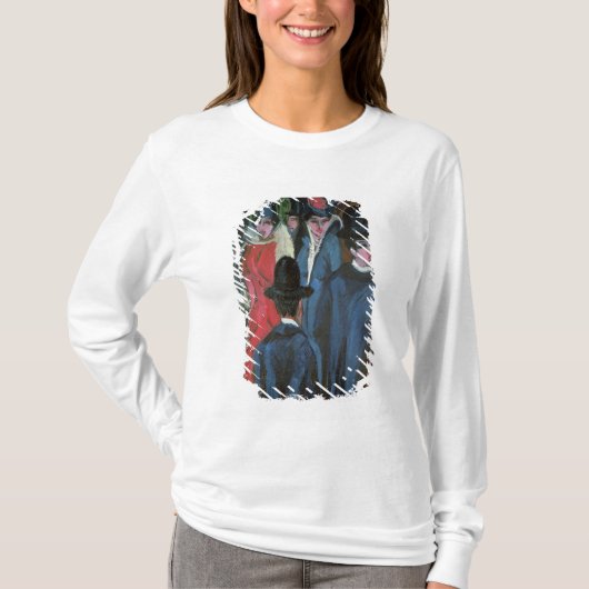 ベルリンの通りScene 1913年 Tシャツ (正面)