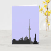ベルリンの都市景観 カード (黄色い花)