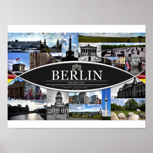 ベルリンの風景を描いたポスター ポスター (正面)