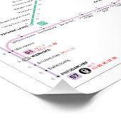 ベルリンのINATの地図 ポスター (コーナー)