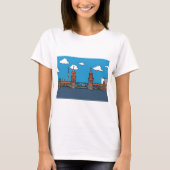 ベルリンのOberbaum橋 Tシャツ (正面)