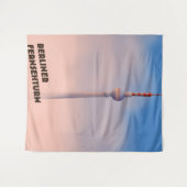 ベルリンのTVタワーのポスター タペストリー (正面(横))