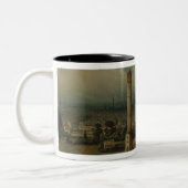ベルリンのwaterworks、c.1860 ツートーンマグカップ (左)