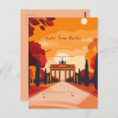 ベルリンへの旅行 ポストカード (正面/裏面)